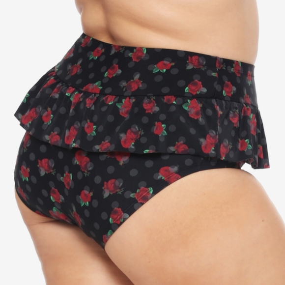 ⚡⚡🆕 HOT TOPIC Swim Bottom NWT Peplum - Picture 2 of 3